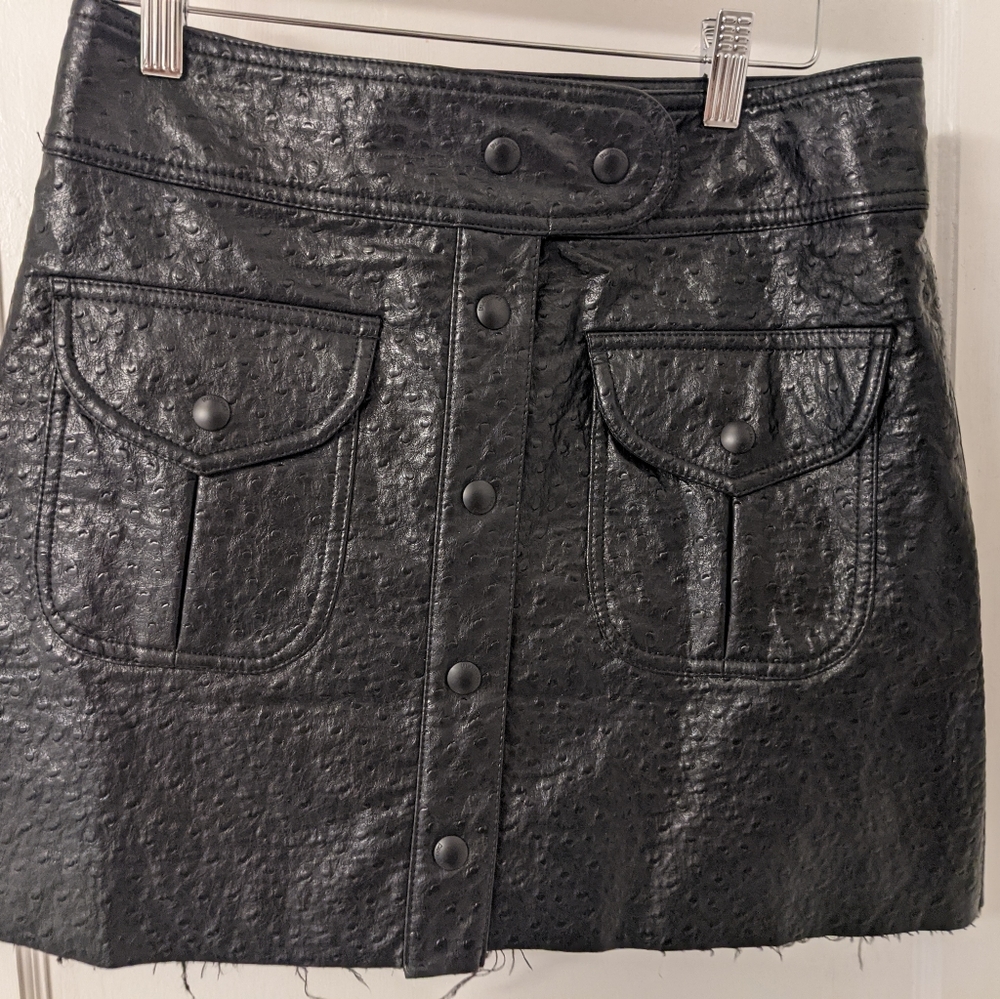 Blank NYC Faux Leather Black Mini 27
